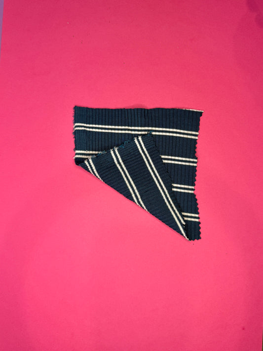 Derby Slim Stripe Jersey - Pond