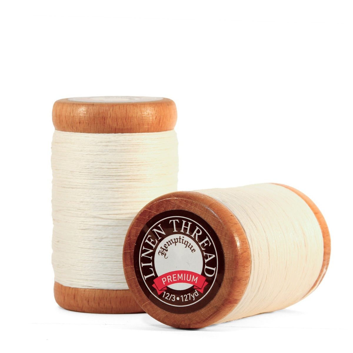 Hemptique flax linen thread, 12/3, natural spool