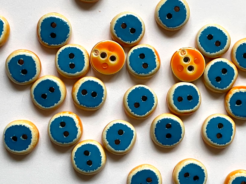 Blue Pop-of-Color Buttons