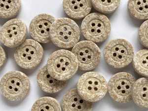 Soft Cotton Speckled Buttons — Oatmeal