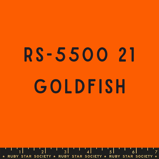 Ruby Star Solids Goldfish RS5500 21 — ruler scale and colour label