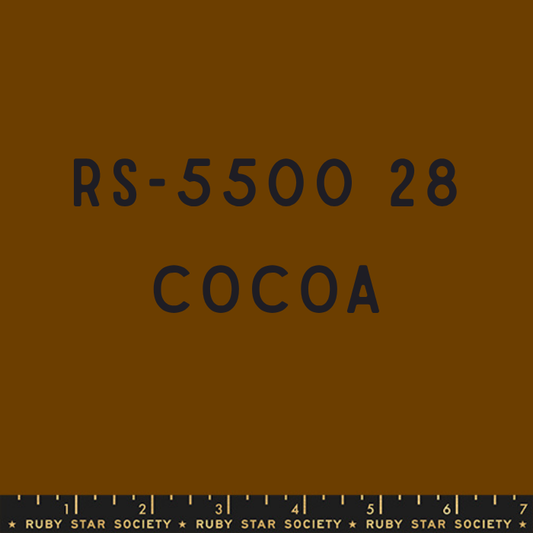 Ruby Star Solids Cocoa RS5500 28 — ruler scale and colour label