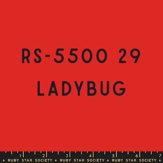 Ruby Star Solids Ladybug RS5500 29 — ruler scale and colour label
