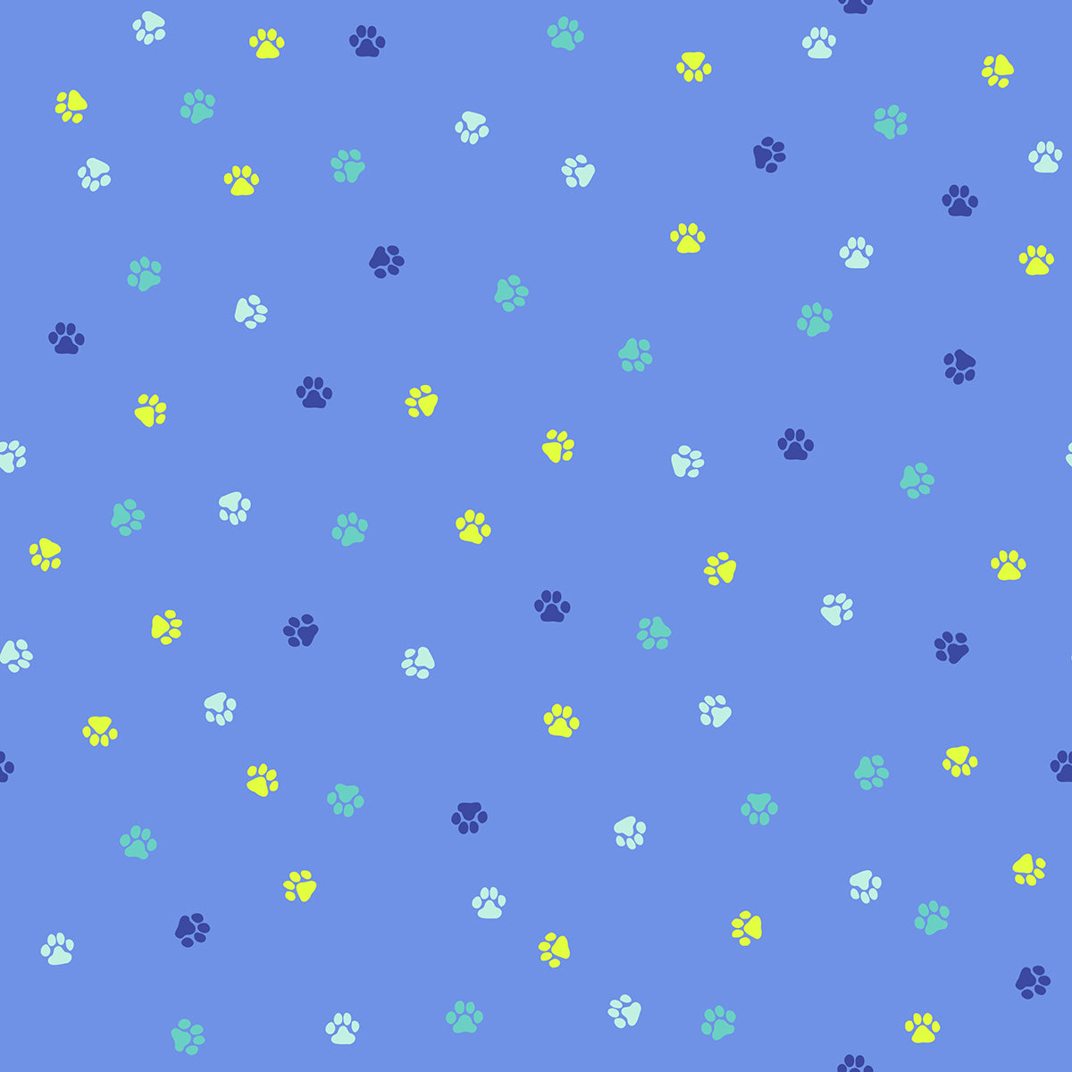 Ruby Star Society Oops All Cats quilting cotton swatch (RS2152-18) with confetti dots on periwinkle, a print in the precut layer cake and charm pack