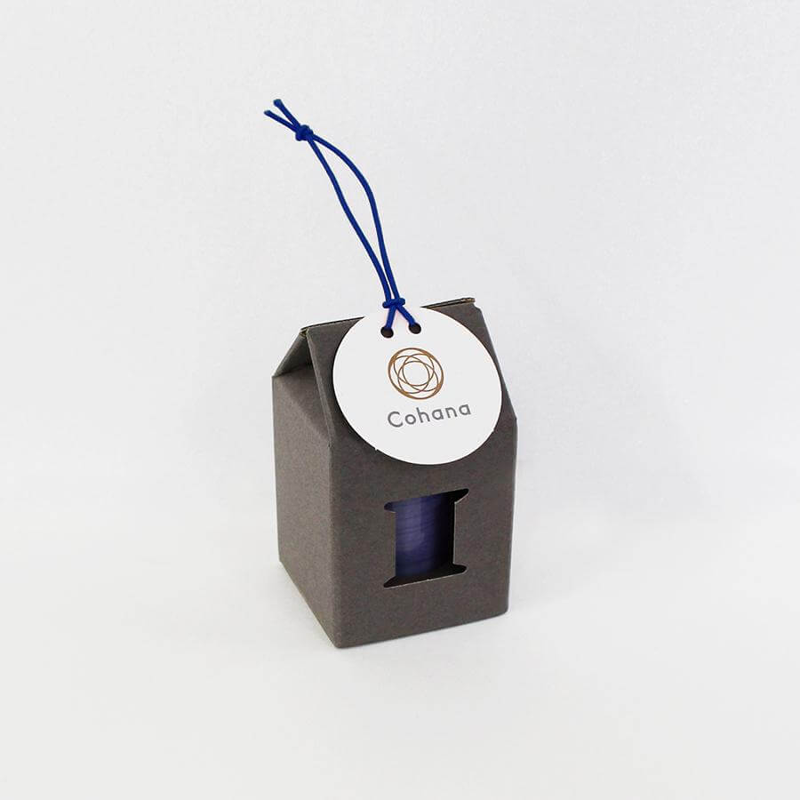 Cohana Hasami magnetic pin holder, with a blue cord