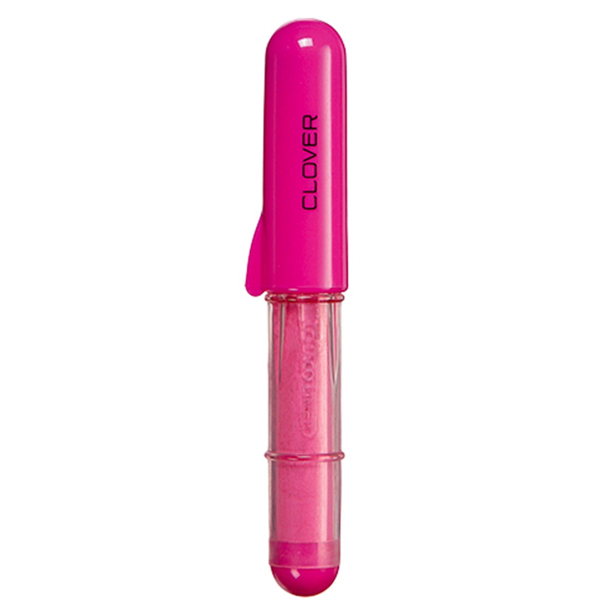 Clover Chaco Liner pen style chalk marker in pink, a sewing marking tool