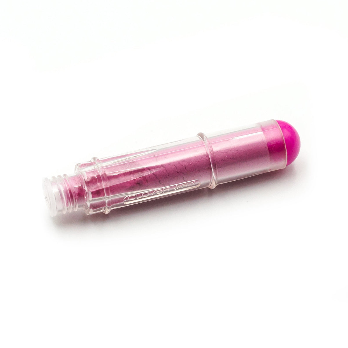 Clover Chaco Liner pen style refill in pink, a chalk marking tool cartridge for sewing