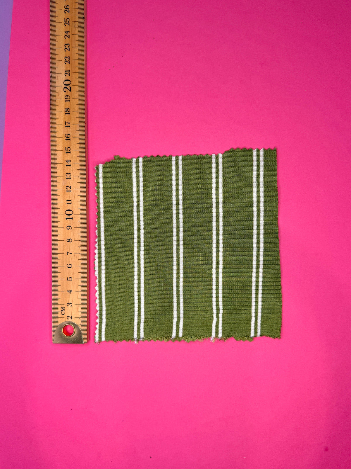 Derby Slim Stripe Jersey - Tea Green