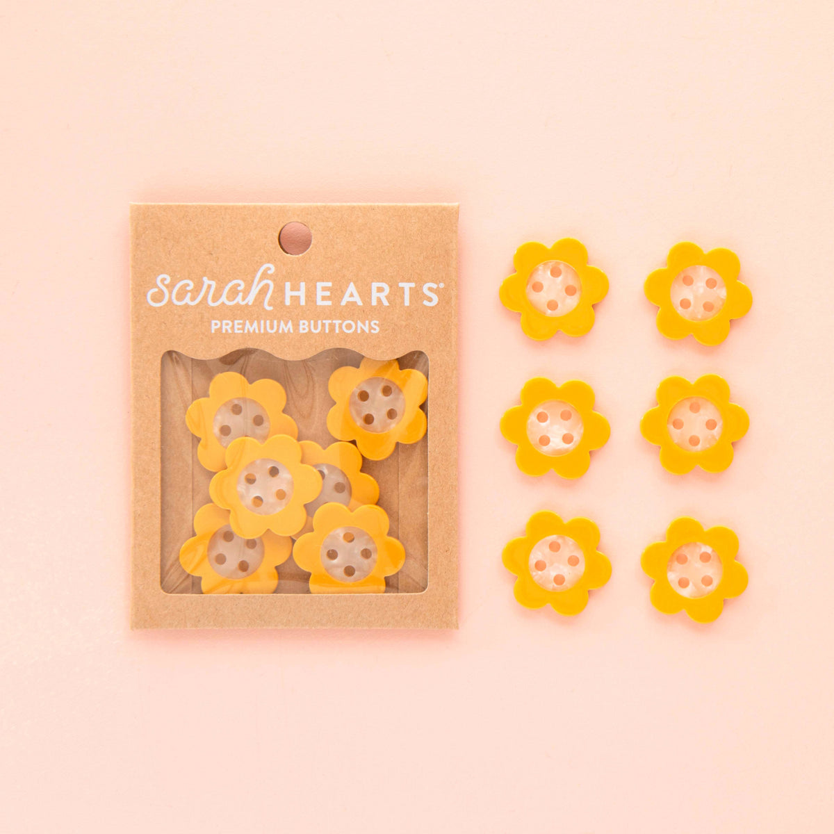 Yellow Daisy Buttons