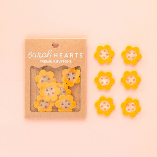 Yellow Daisy Buttons