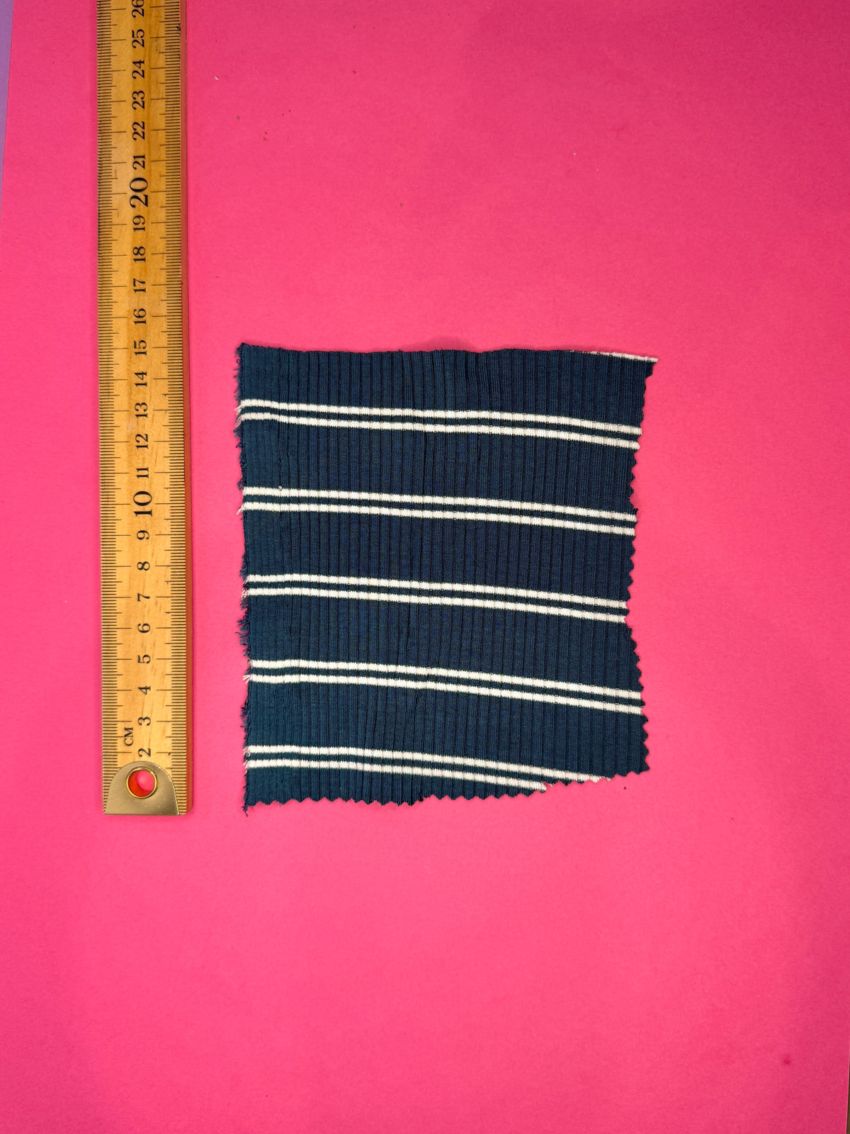 Derby Slim Stripe Jersey - Pond