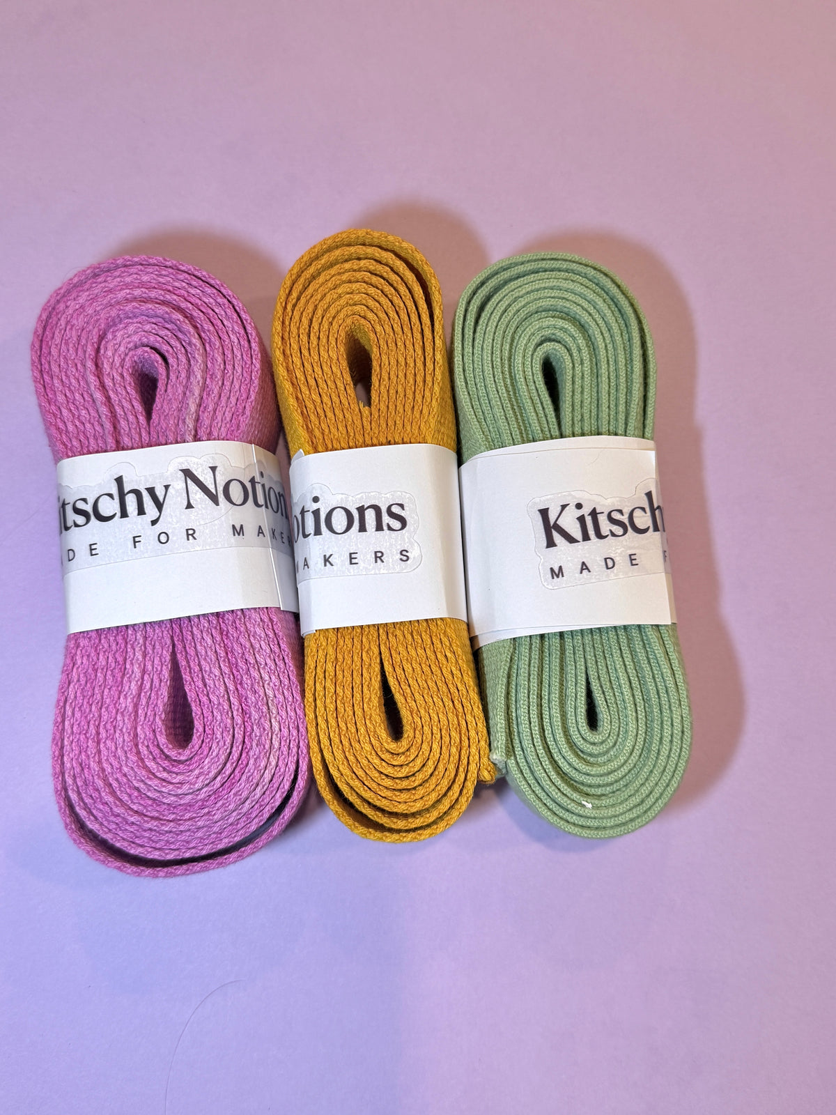 Hand-Dyed Cotton Webbing | 25 mm | Seaglass | 2 Yards