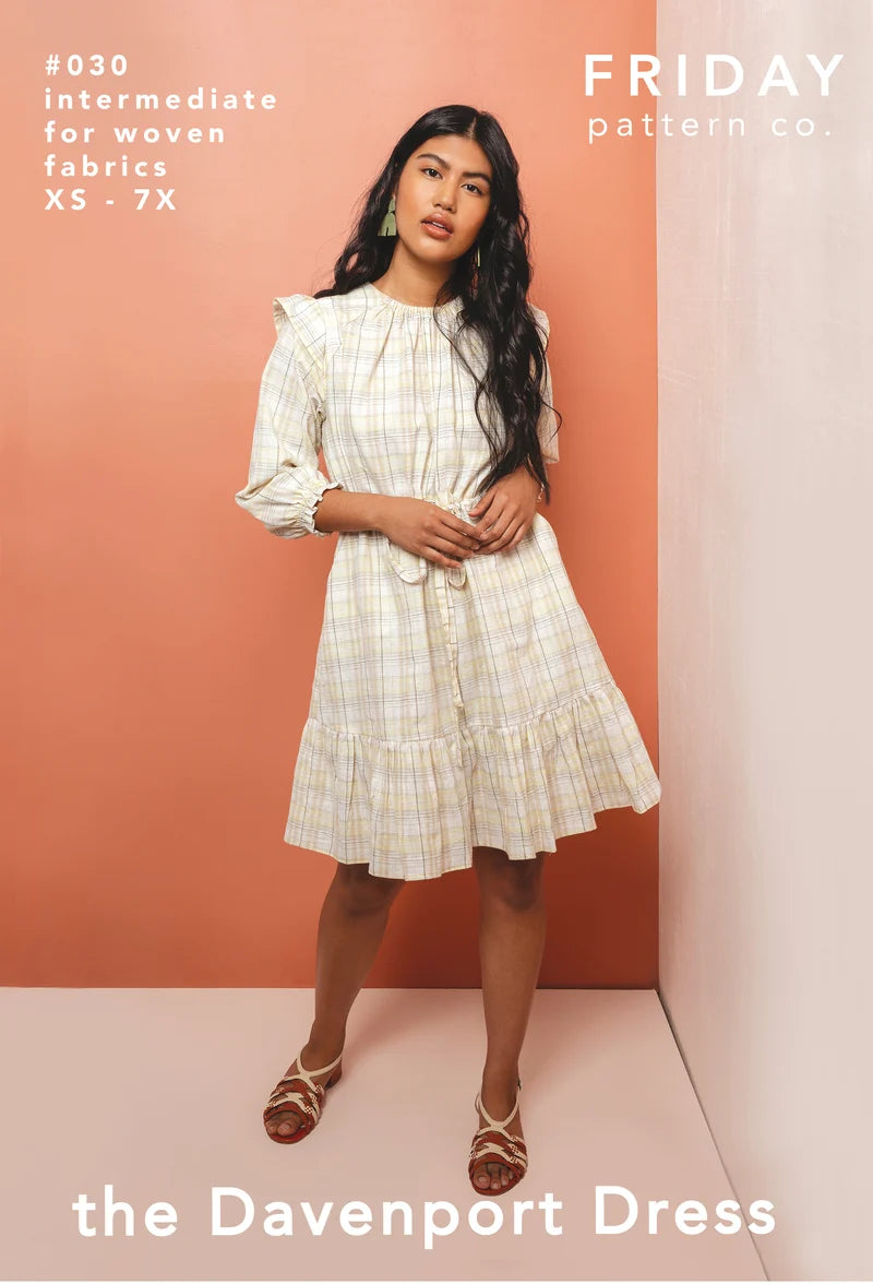 The Davenport Dress - XS - 7X - Friday Pattern Co - Printed Pattern