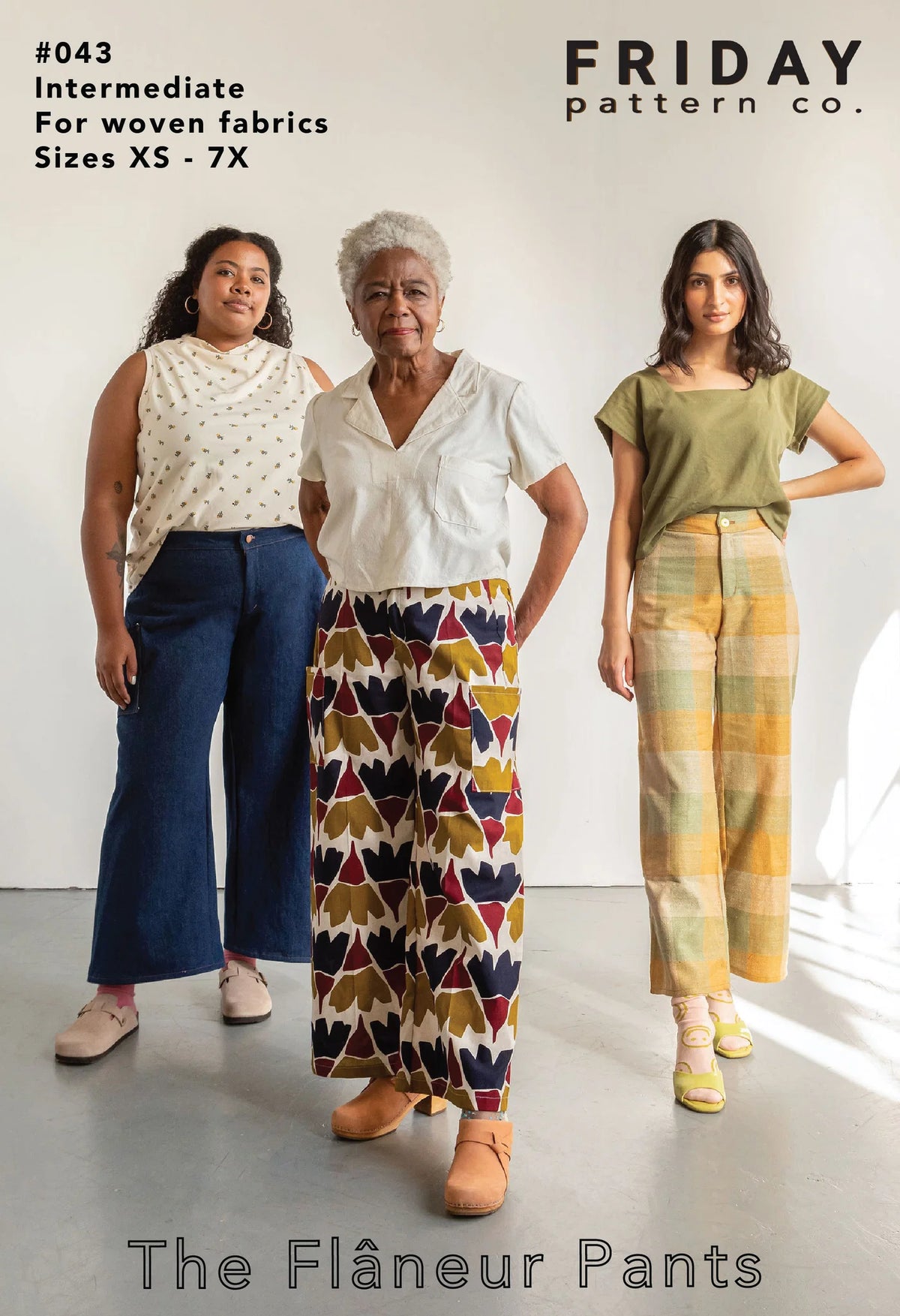 The Flâneur Pants - XS - 7X - Friday Pattern Co - Printed Pattern