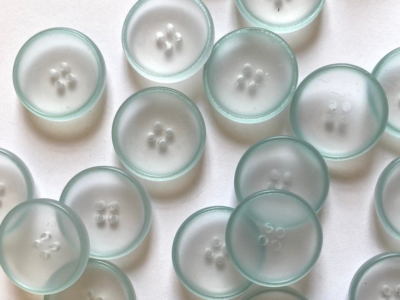 Aqua blue bio-buttons