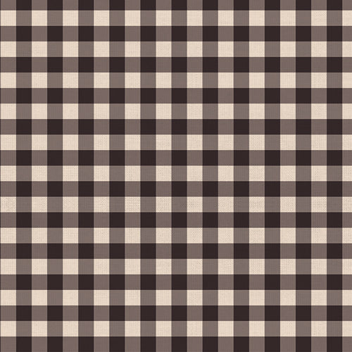 Art Gallery Fabrics yarn-dyed woven 100% cotton Gingham in Licorice, black and white check
