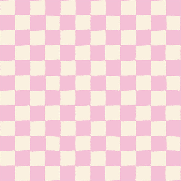Ruby Star Society 1-800 Calico quilting cotton swatch (RS4167-11), pink check, in the layer cake