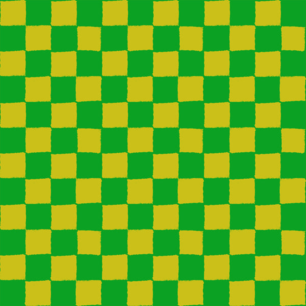 Ruby Star Society 1-800 Calico quilting cotton swatch (RS4167-14), green and yellow check, in the layer cake