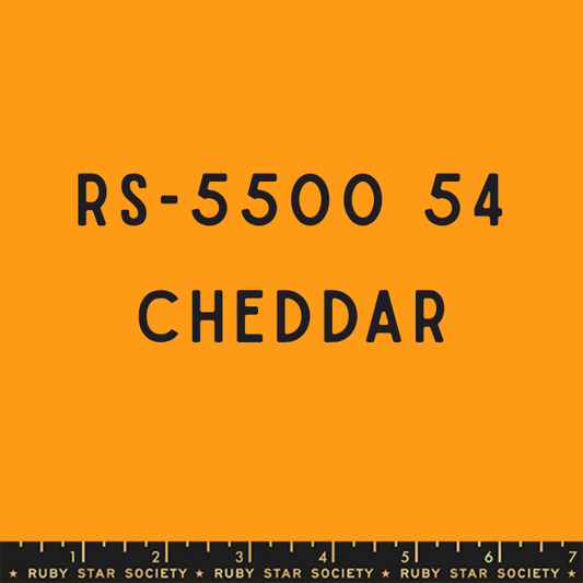 Ruby Star Solids Cheddar RS5500 54 — ruler scale and colour label