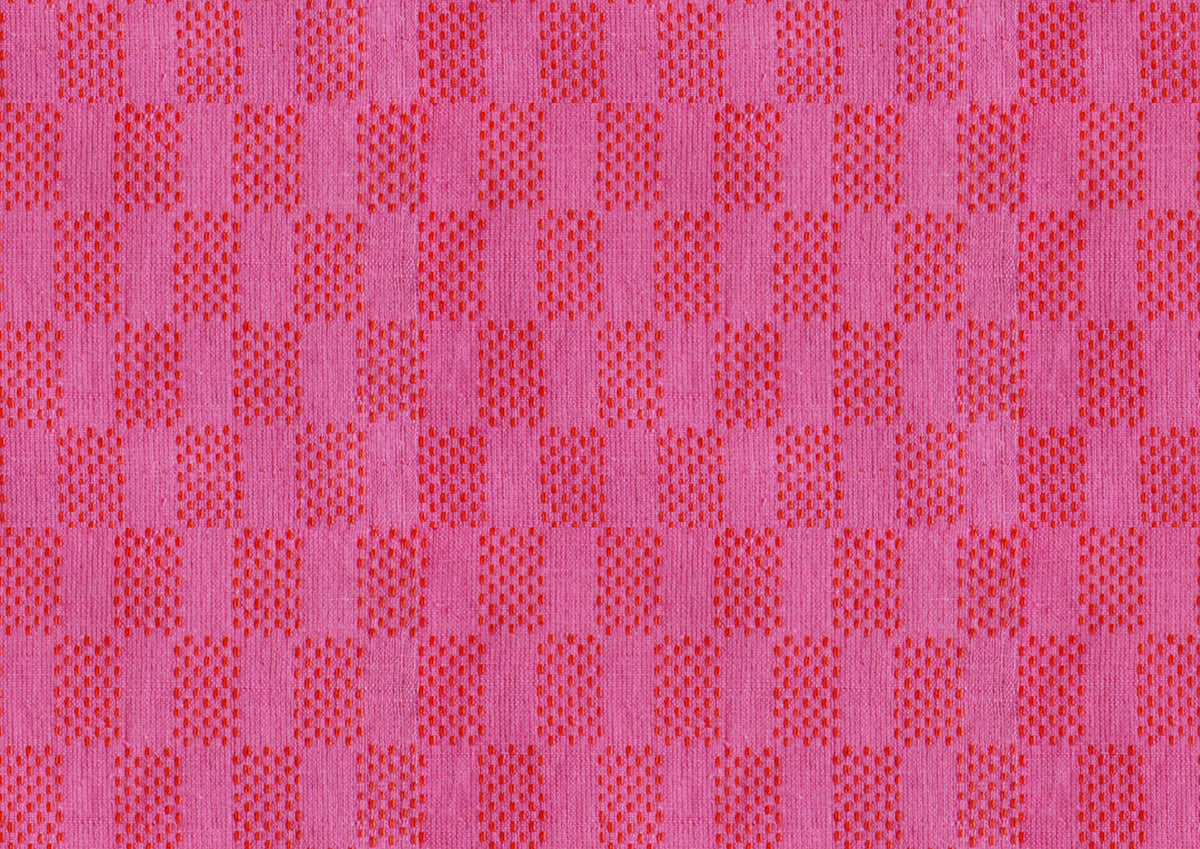 Ruby Star Society Lofi Loom yarn-dyed woven cotton swatch (RS1140-13), magenta textured weave, for quilting and apparel