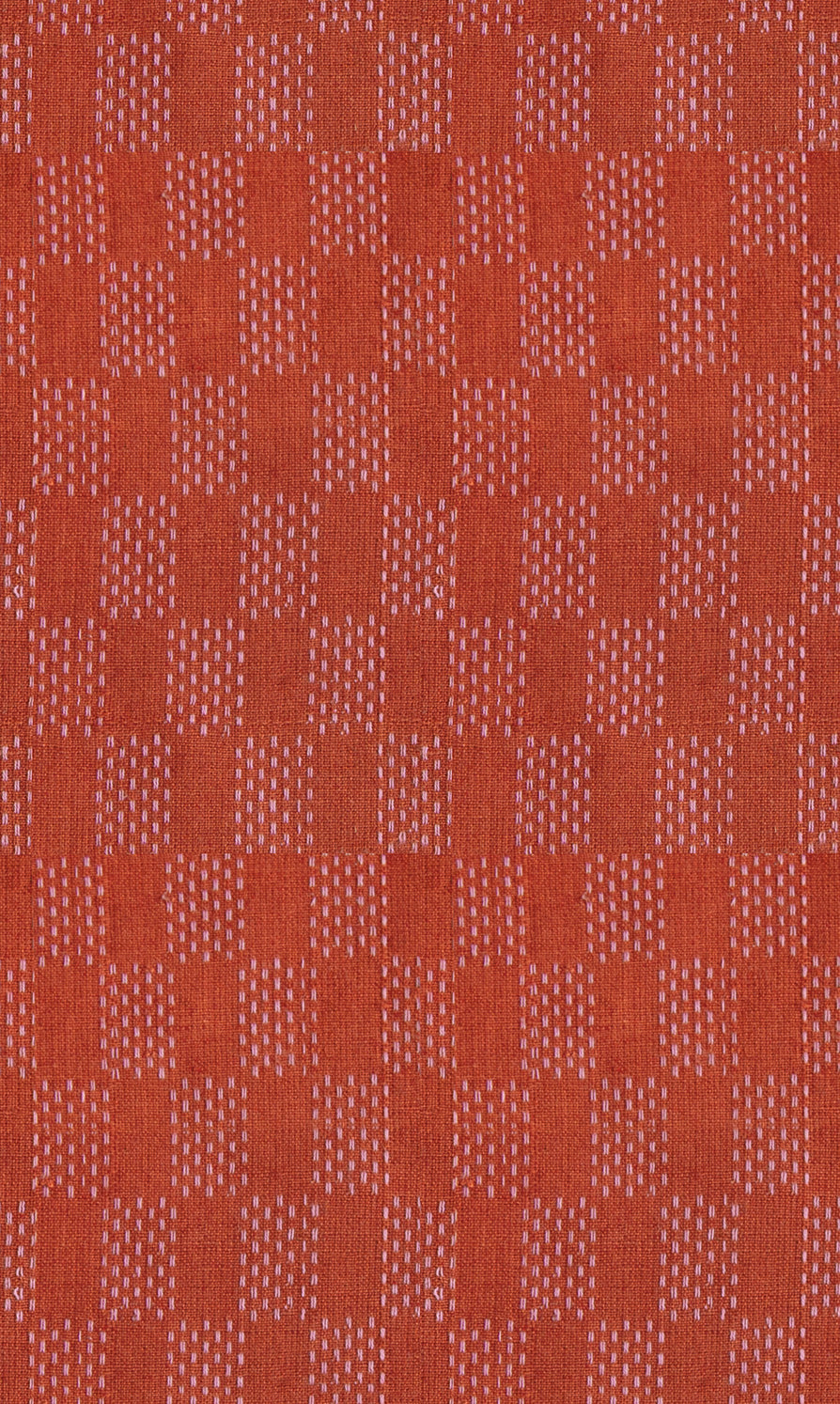 Ruby Star Society Lofi Loom yarn-dyed woven cotton swatch (RS1140-14), rust textured weave, for quilting and apparel