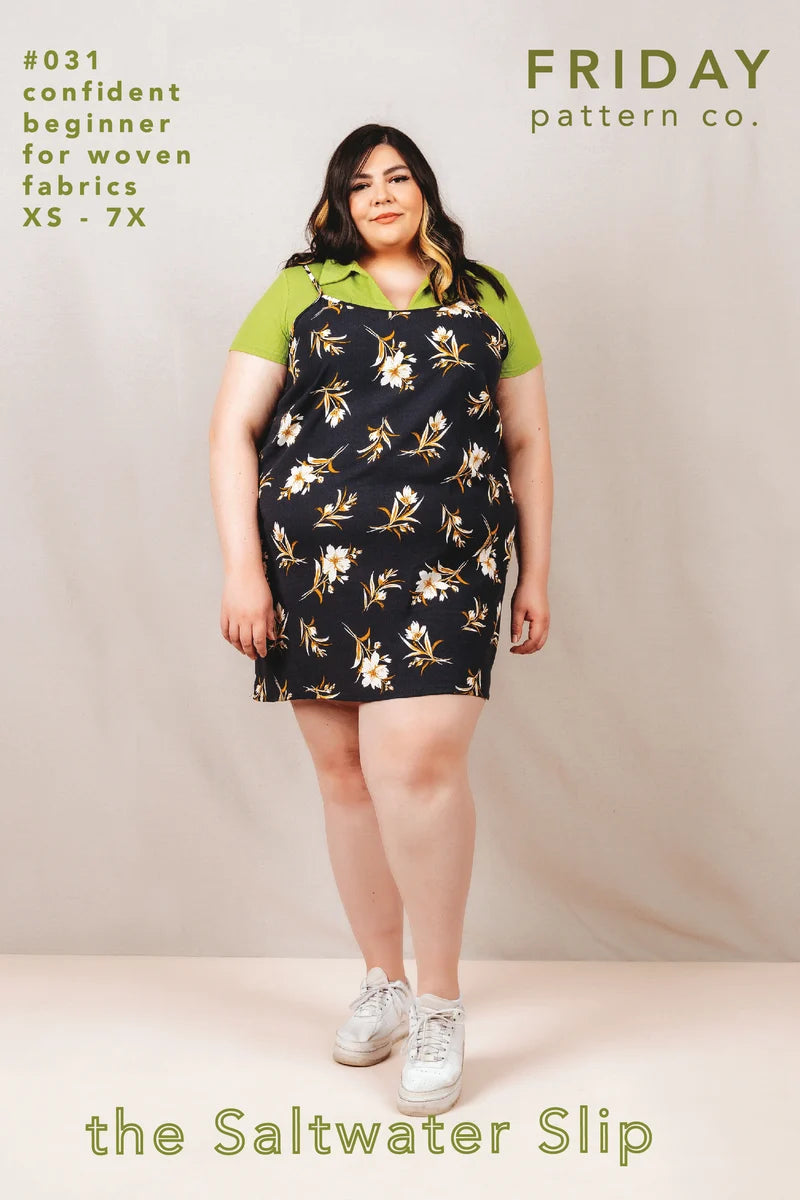 The Saltwater Slip Dress - XS - 7X - Friday Pattern Co - Printed Pattern