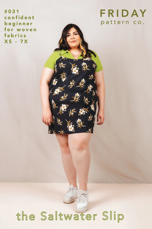 The Saltwater Slip Dress - XS - 7X - Friday Pattern Co - Printed Pattern