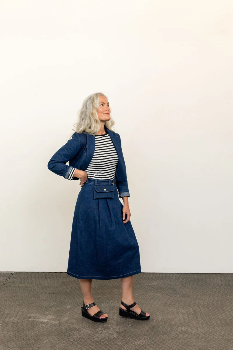 The Bernadette Skirt - XS - 7X - Friday Pattern Co - Printed Pattern