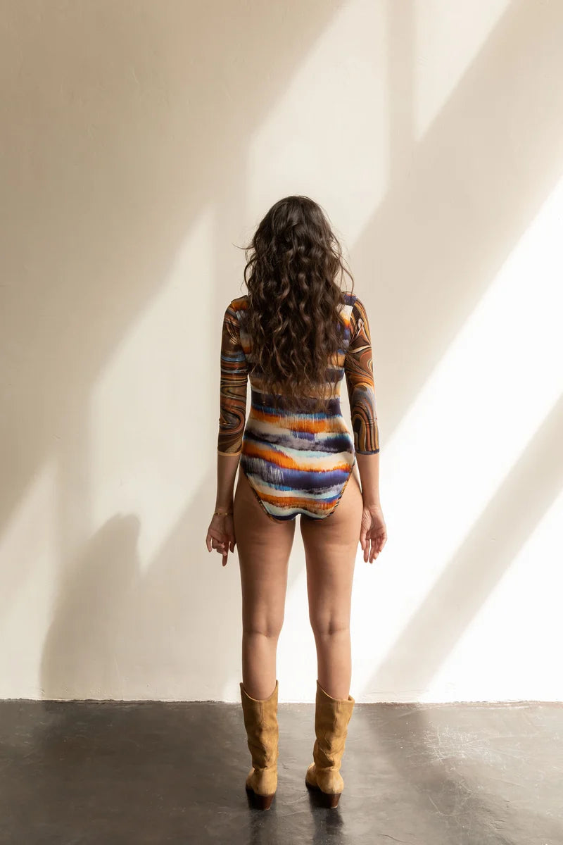 Elysian Bodysuit - XS - 7X - Friday Pattern Co - Printed Pattern