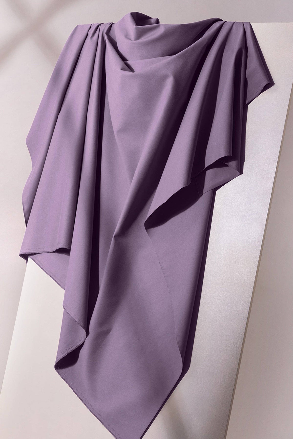 Atelier Brunette light gabardine in Divine Parma purple, draped apparel fabric for trousers