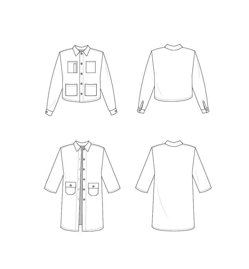 The Ilford Jacket - XS - 7X - Friday Pattern Co - Printed Pattern