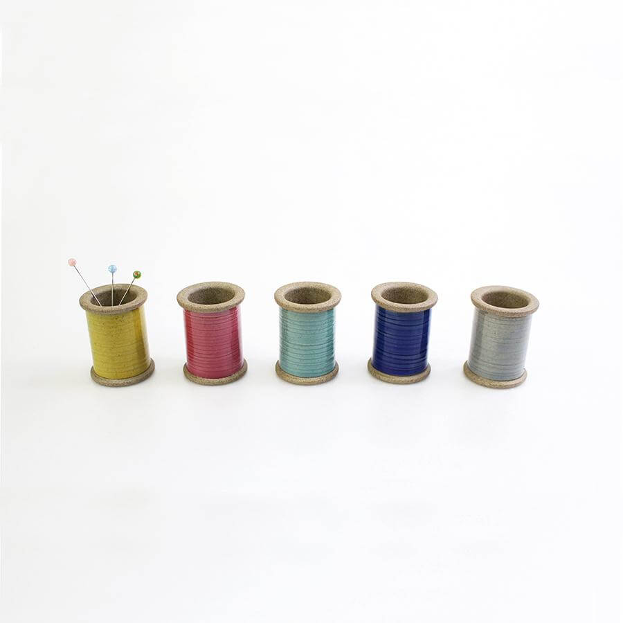 Cohana Hasami magnetic pin holder, in five colors lined up