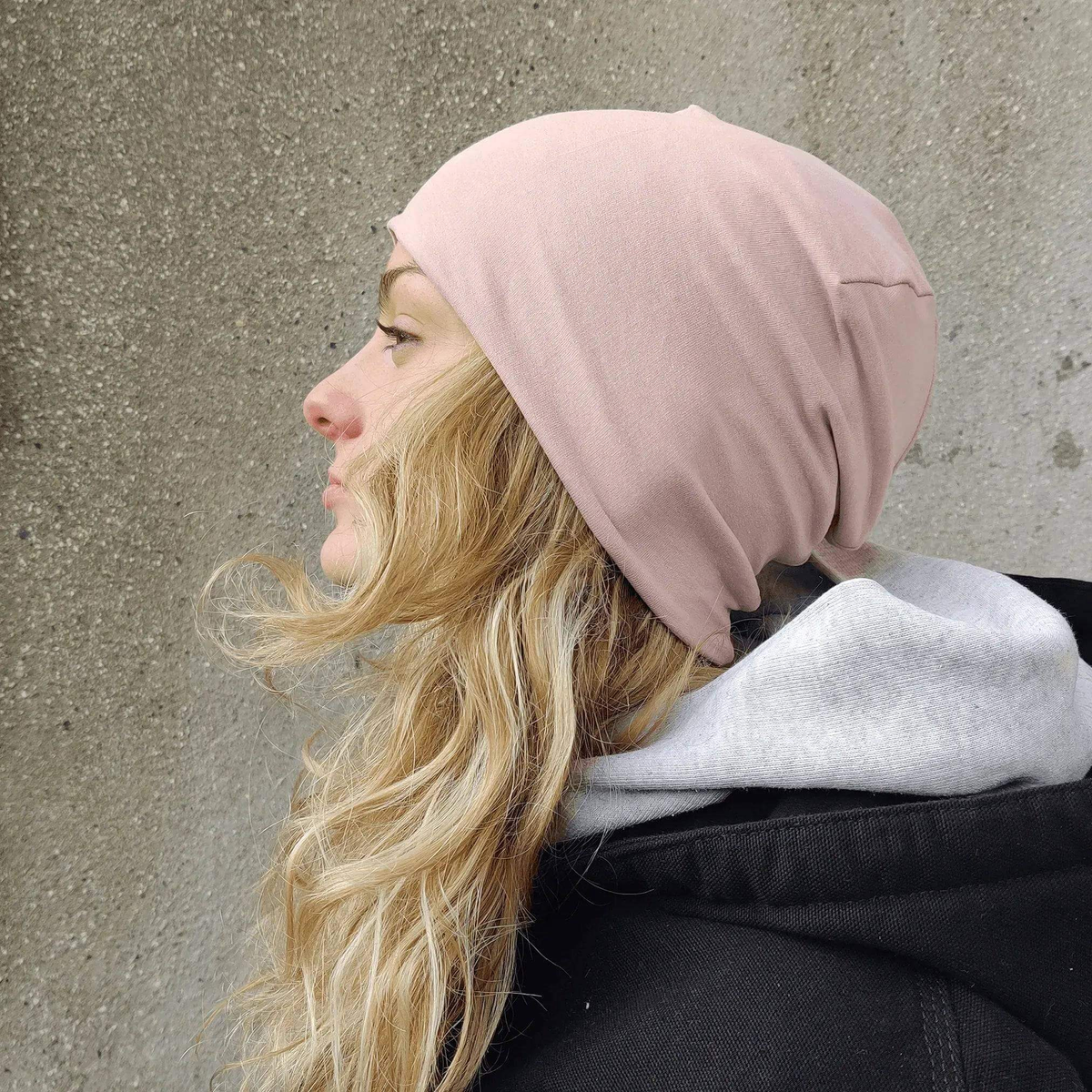 Wardrobe By Me Beanie Hat PDF sewing pattern, grey beanie