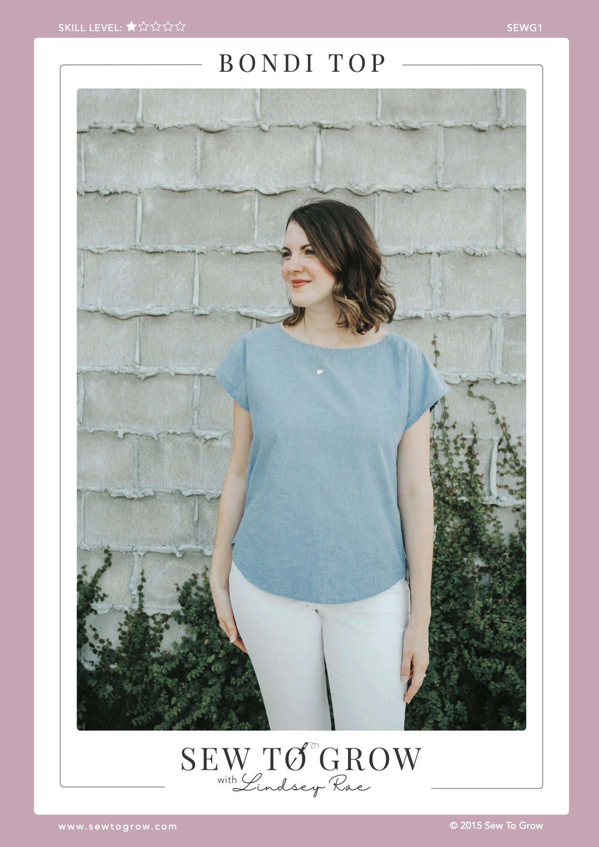 Sew to Grow Bondi Top PDF sewing pattern, instructions page