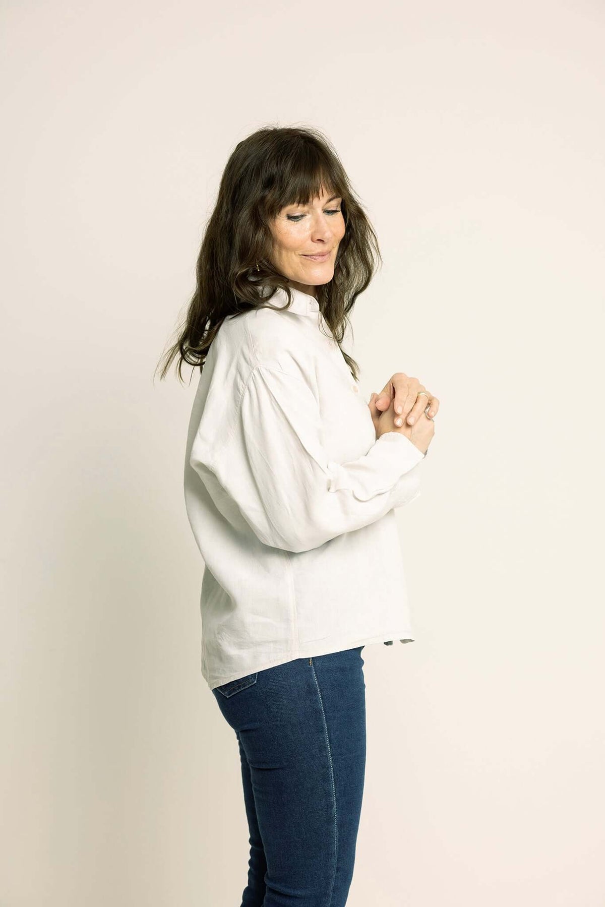 Wardrobe By Me Boxy Shirt PDF sewing pattern, white boxy shirt
