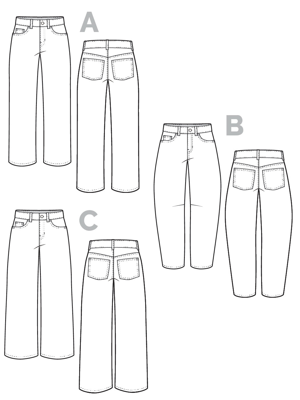 Frank Jeans Pattern