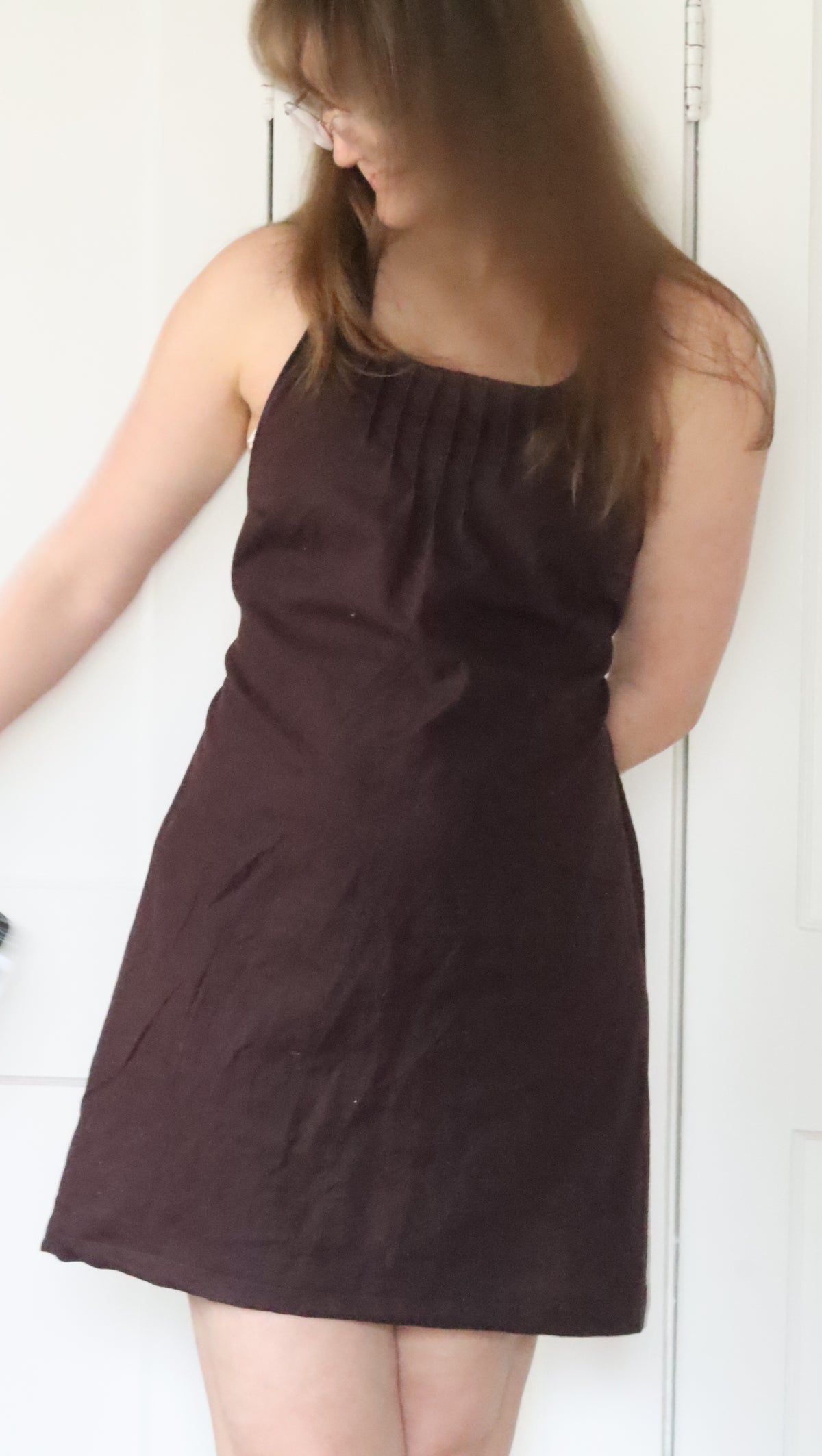 Hey Hey Dorothy Kay Margot Dress PDF sewing pattern, black dress front view