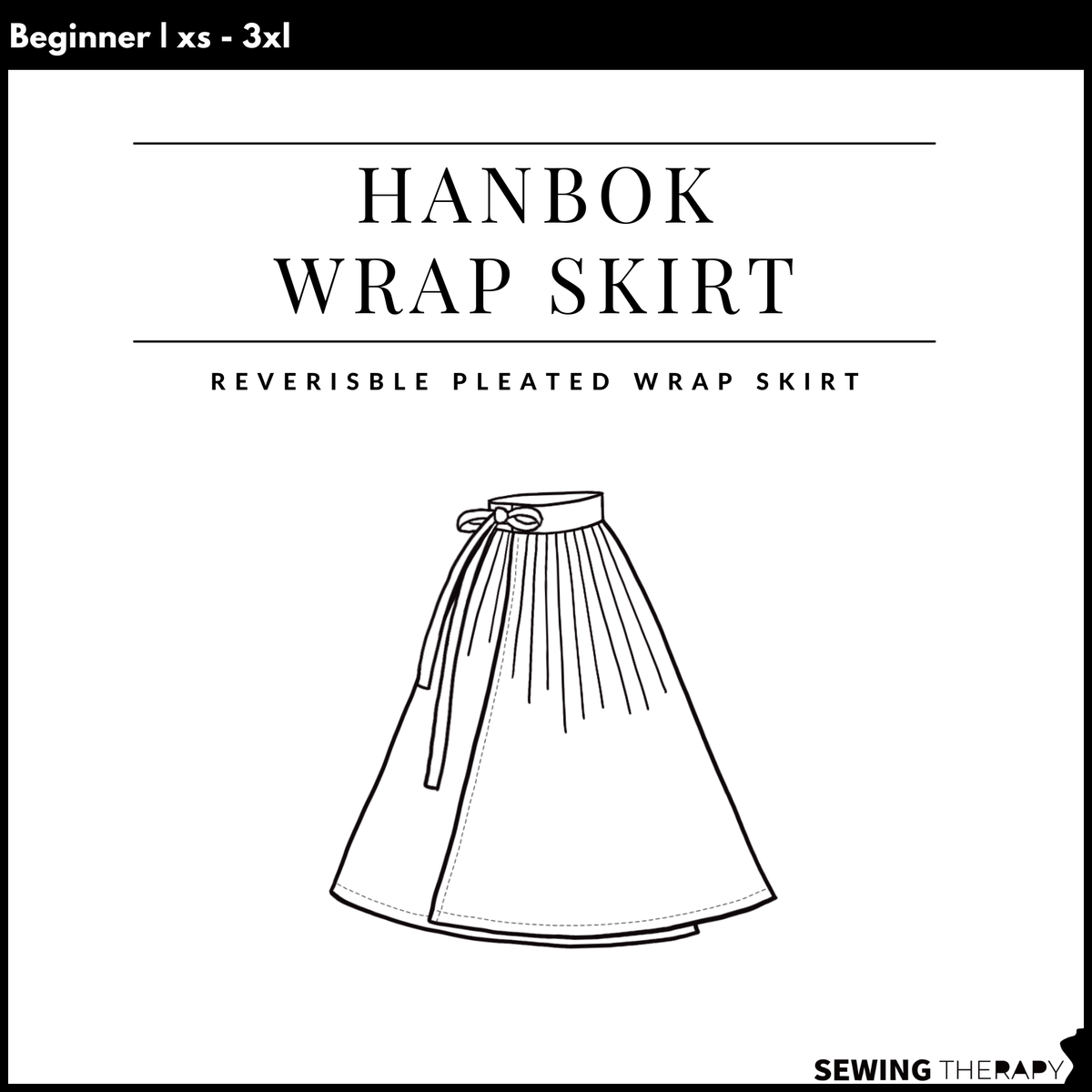 PDF Hanbok Wrap Skirt Pattern - Sewing Therapy