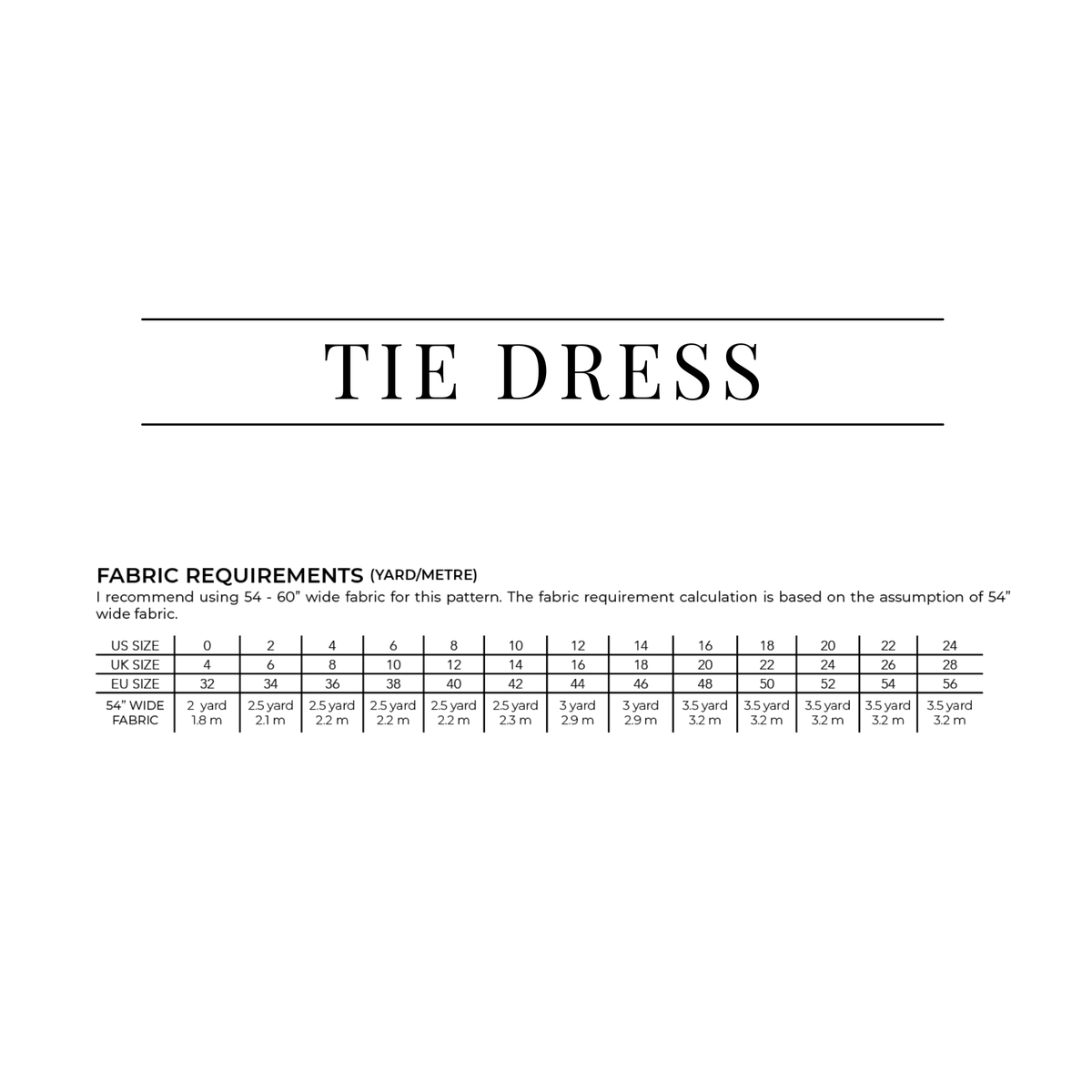 Sewing Therapy Tie Dress PDF sewing pattern, instructions page